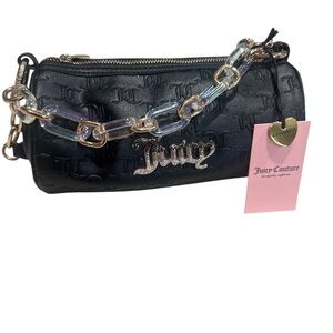 Juicy Couture Black Bag with Gold Chain